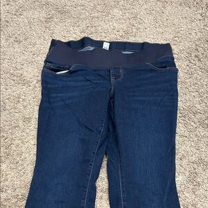 Women's Dark Blue Maternity Jeans